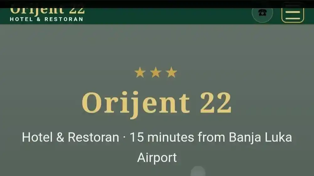 The Hotel Orijent 22 website